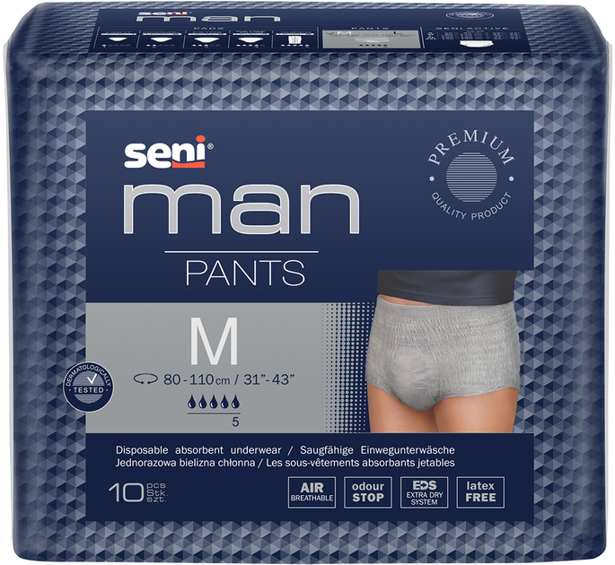 Труси поглинальні Seni для дорослих Man Pants Medium 10 шт