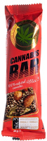 Батончик-мюсли Витапак Cannabis Bar с ореховым миксом mix3 + семена каннабиса, 40 г