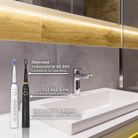 Набір електричних щіток PECHAM Black and White Travel Set PC-084