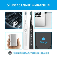 Набор электрических зубных щеток PECHAM Black and White Travel Set PC-084 (Украина)