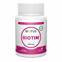 Біотин Biotus Biotin капсули по 5000 мкг, 60 шт.