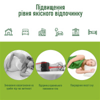 Ортопедическая подушка Elite Decor для ног и колен PMF 008 250х200х120