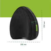 Ортопедическая подушка для ног и колен Elite Decor PMF 008-3 черная 25х20х12 см
