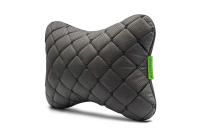 Автомобильный подголовник Elite Decor AMF 003-1 из экокожи черный 30x22x10 см