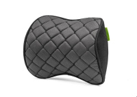 Подголовник автомобильный Elite Decor AMF 001-5 из экокожи черный 25х20х10 см
