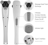 Перкуссионный ручной массажер Naipo XF-5120 для тела