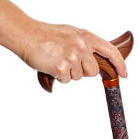 Регульована тростина Garcia 408 зелена з малюнком 'пейслі' (Іспанія)