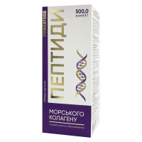 Пептиды морского коллагена Powerfood со вкусом лимона с подсластителем 500 мл (Україна)