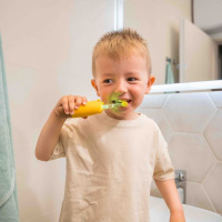 Дитяча звукова зубна щітка Nordics CA910 Giraffe, жовта (Болгарія)