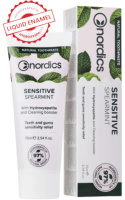 Натуральная зубная паста Nordics реминерализующая Sensitive с жидкой эмалью 75 мл (Болгария)