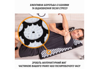 Массажный коврик игольчатый Easyfit с подушкой аппликатор Кузнецова (Украина)