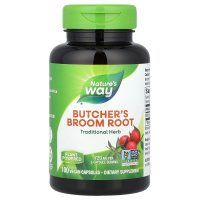 Корень иголки шиповатой Nature Way Butcher Broom 100 капсул по 360 мг (США)