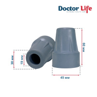 Наконечник для тростей, костылей, ходунков Doctor Life 10030/2/GR 19мм (Украина)