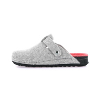 Женские ортопедические тапки-сабо, серо-вишнёвые, Grunland CI2972 (Италия)