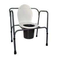 Складной регулируемый туалетный стул PMED-102 для пожилых людей и людей с ограниченными возможностями (Украина)