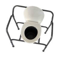 Складной регулируемый туалетный стул PMED-102 для пожилых людей и людей с ограниченными возможностями (Украина)