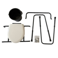 Складной регулируемый туалетный стул PMED-102 для пожилых людей и людей с ограниченными возможностями (Украина)