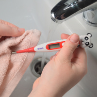 Детский медицинский цифровой влагонепроницаемый термометр B.Well PRO-06 flex (Швейцария)