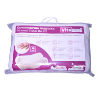 Анатомічна подушка для шиї з ефектом пам'яті Vitamed Visco BA 615 (Україна)