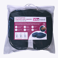 Ортопедична подушка для сидіння з ефектом пам'яті Vitamed Visco BA 619 (Україна)