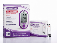 Глюкометр 2В COMFORT з тест-смужками COMFORT, 50 шт. (Україна)
