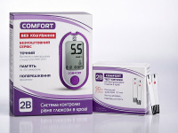 Глюкометр 2В COMFORT з тест-смужками COMFORT, 50 шт. (Україна)
