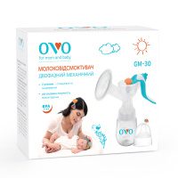 Двофазний механічний молоковідсмоктувач OVO GM-30 7% (Китай)