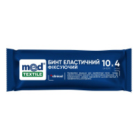 Бинт медицинский эластичный фиксирующий, 10смх4м MedTextile (Украина)