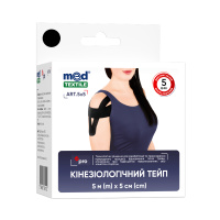 Кинезиологический тейп, 5смх5м MedTextile (Украина)