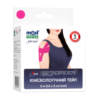 Кинезиологический тейп, 5смх5м MedTextile (Украина)