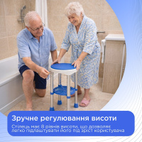 Стілець для ванни з поворотним сидінням 360° Deluxe Doctor Life 12457-PU (Україна)