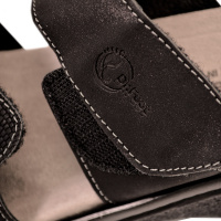 Женские сандалии Dr.Feet 21012-146-148 с двумя регулируемыми ремешками, черные (Хорватия)