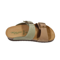 Жіночі шльопанці Grunland CB2249 11HOLA BEIGE-MULTI, м'ятно-бежеві (Італія)