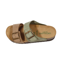 Жіночі шльопанці Grunland CB2249 11HOLA BEIGE-MULTI, м'ятно-бежеві (Італія)