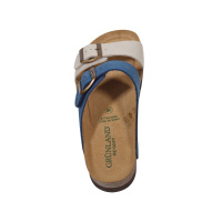 Жіночі шльопанці Grunland CB2249 11HOLA JEANS-MULTI, біло-сині (Італія)