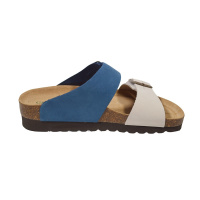 Жіночі шльопанці Grunland CB2249 11HOLA JEANS-MULTI, біло-сині (Італія)