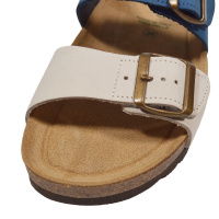Жіночі шльопанці Grunland CB2249 11HOLA JEANS-MULTI, біло-сині (Італія)