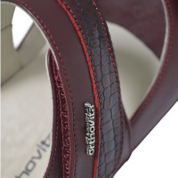 Анатомические женские сандали Orthovita 3403, бордовые (Турция)
