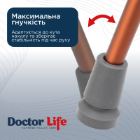 Наконечник для тростей, поворотный на 360°, 19 мм, Doctor Life 10044 (Украина)