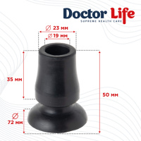 Резиновый наконечник для палок Doctor Life 11332 Deluxe 19 мм (Украина)