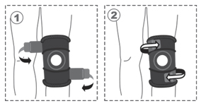 Бандаж на коленный сустав разъемный R6102 UNI Черный Remed, изображение - 2