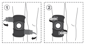 Бандаж на коленный сустав разъемный R6102 UNI Черный Remed, изображение - 1