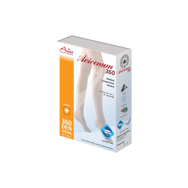 Чулки антиварикозные с носком АВИЦЕНУМ 360 2 класс, Aries, изображение - 1